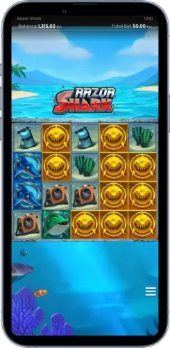 Razor Shark Razor Reveal Gewinn