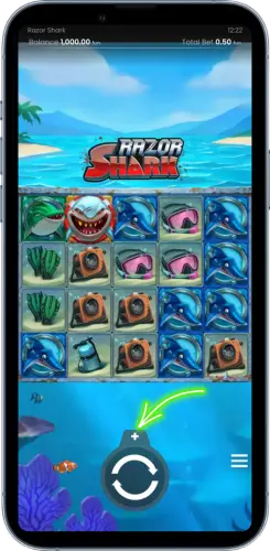 Razor Shark Spiel auf Smartphone starten