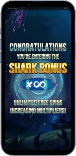 Razor Shark Freispiele mit steigenden Multiplikatoren